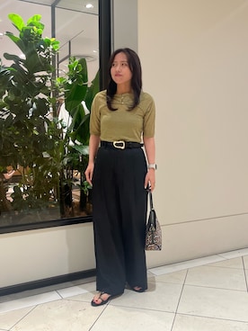 「LAATO（ラート）のアイテム」を使った、いぶきさん（レディース・153cm）の夏コーディネート