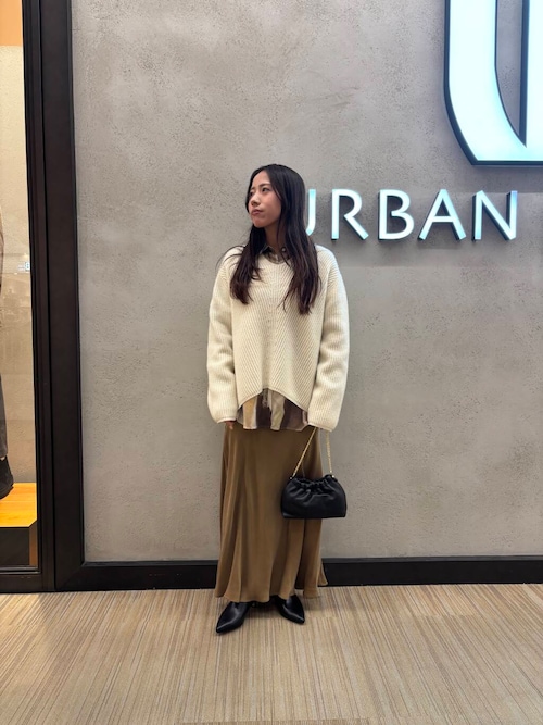URBAN RESEARCH キュプラフィブリルロングスカート アーバンリサーチ URBAN RESEARCH 『MADE IN JAPAN』キュプラ