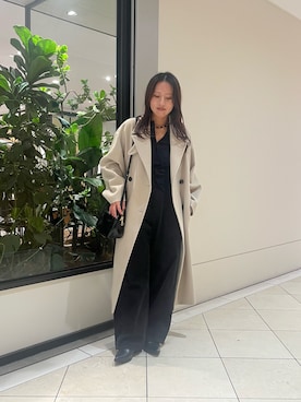 「アイテム（チェスターコート）」を使った、ibu0115さん（レディース・152cm・20代）の秋コーディネート