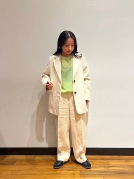 「シアーニット」｜「アイテム（ジャケット/アウター）」を使った、ibu0115さん（レディース・153cm）の冬コーディネート