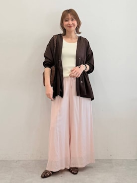 「Elura（エルーラ）のアイテム」を使った、mikaxさん（レディース・158cm）の春コーディネート