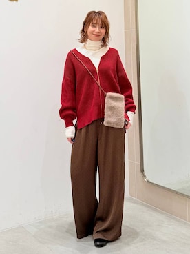 「Elura（エルーラ）のアイテム」を使った、mikaxさん（レディース・158cm）の冬コーディネート