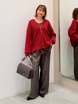 「アイテム（パンプス）」を使った、mikaxさん（レディース・158cm・40代）の冬コーディネート