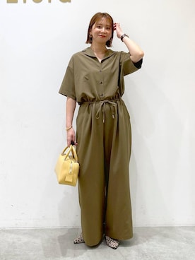 「アイテム（オールインワン・サロペット）」を使った、mikaxさん（レディース・158cm・40代）の夏コーディネート