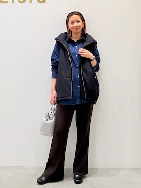 「アイテム（その他アウター）」を使った、mikaxさん（レディース・158cm・40代）の秋コーディネート