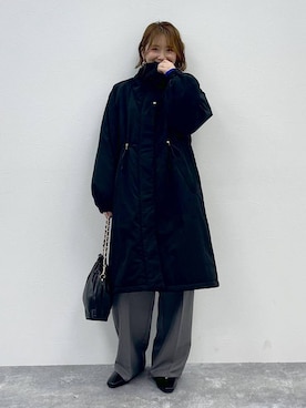 「アイテム（ダウンジャケット/コート）」を使った、mikaxさん（レディース・158cm・40代）の秋コーディネート