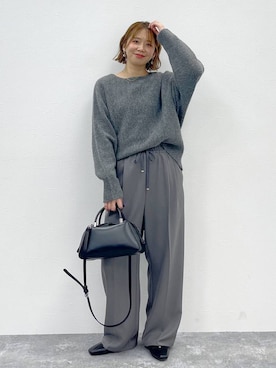 「アイテム（ニット/セーター）」を使った、mikaxさん（レディース・158cm・40代）の秋コーディネート
