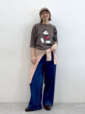 「アイテム（シャツ/ブラウス）」を使った、mikaxさん（レディース・158cm・40代）の夏コーディネート