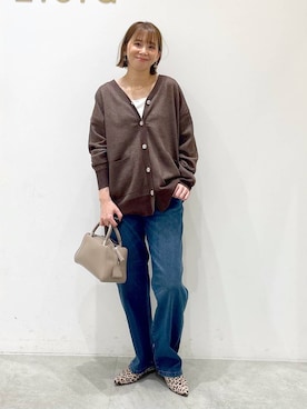 「アイテム（タンクトップ）」を使った、mikaxさん（レディース・158cm）の秋コーディネート