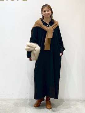 「アイテム（ブーツ）」を使った、mikaxさん（レディース・158cm・40代）の秋コーディネート