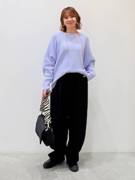 「Elura（エルーラ）のアイテム」を使った、mikaxさん（レディース・158cm）の冬コーディネート