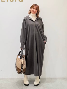 mikaxさん（レディース・158cm）の冬コーディネート