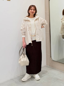 「Elura（エルーラ）のアイテム」を使った、mikaxさん（レディース・158cm）の春コーディネート