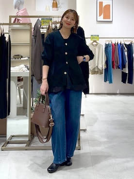 「アイテム（タンクトップ）」を使った、mikaxさん（レディース・158cm・40代）の秋コーディネート