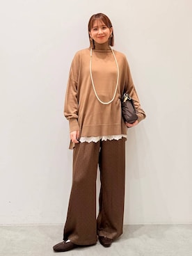 「アイテム（アクセサリー）」を使った、mikaxさん（レディース・158cm・40代）の冬コーディネート