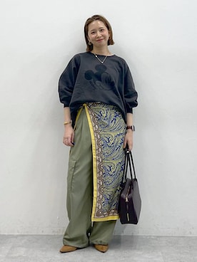 「アイテム（カチューシャ）」を使った、mikaxさん（レディース・158cm）の夏コーディネート