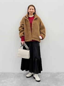 「アイテム（その他アウター）」を使った、mikaxさん（レディース・158cm・40代）の秋コーディネート
