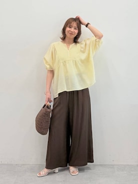 「Elura（エルーラ）のアイテム」を使った、mikaxさん（レディース・158cm）の春コーディネート