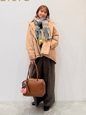 「体型カバー」｜mikaxさん（レディース・158cm）の冬コーディネート