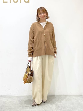 「アイテム（キーホルダー）」を使った、mikaxさん（レディース・158cm・40代）の秋コーディネート