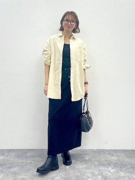 「アイテム（タンクトップ）」を使った、mikaxさん（レディース・158cm・40代）の秋コーディネート