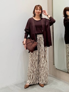 「Elura（エルーラ）のビットパンプス/633014（高跟鞋、ブラウン系）」を使った、mikaxさん（レディース・158cm）の春コーディネート