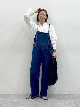 「アイテム（オールインワン・サロペット）」を使った、mikaxさん（レディース・158cm・40代）の夏コーディネート