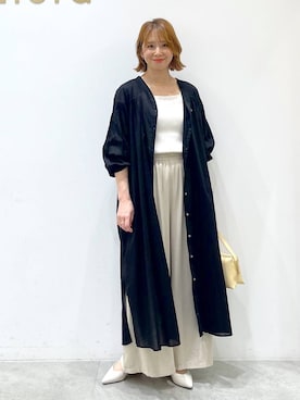「アイテム（ワンピース/ドレス）」を使った、mikaxさん（レディース・158cm・40代）の夏コーディネート