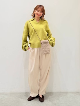 「Elura（エルーラ）のアイテム」を使った、mikaxさん（レディース・158cm）の冬コーディネート