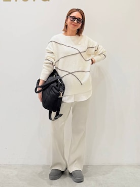 「アイテム（メガネ）」を使った、mikaxさん（レディース・158cm・40代）の秋コーディネート