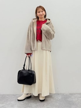 「アイテム（ブルゾン）」を使った、mikaxさん（レディース・158cm・40代）の秋コーディネート