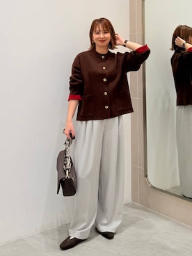 「アイテム（パンプス）」を使った、mikaxさん（レディース・158cm・40代）の冬コーディネート