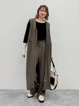 「アイテム（ワンピース/ドレス）」を使った、mikaxさん（レディース・158cm・40代）の冬コーディネート