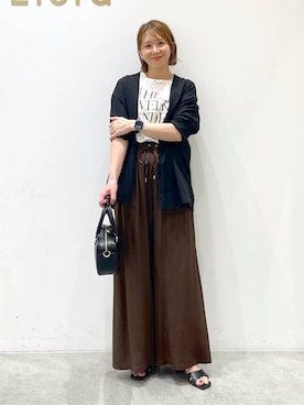 「アイテム（バッグ）」を使った、mikaxさん（レディース・158cm・40代）の夏コーディネート