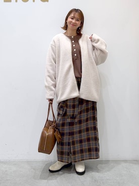 「アイテム（ブルゾン）」を使った、mikaxさん（レディース・158cm・40代）の秋コーディネート