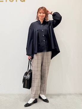 「アイテム（パンプス）」を使った、mikaxさん（レディース・158cm・40代）の秋コーディネート