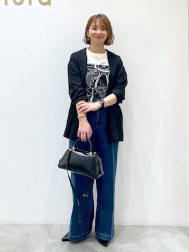 「アイテム（その他アウター）」を使った、mikaxさん（レディース・158cm）の秋コーディネート