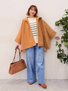 「アイテム（バッグ）」を使った、mikaxさん（レディース・158cm・40代）の冬コーディネート