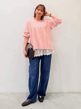 「アイテム（パンプス）」を使った、mikaxさん（レディース・158cm・40代）の冬コーディネート