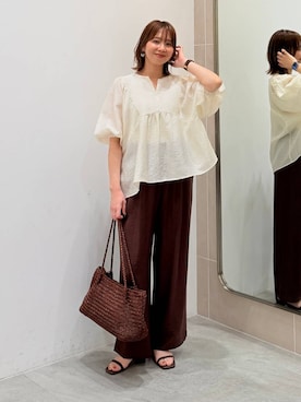 「Elura（エルーラ）のアイテム」を使った、mikaxさん（レディース・158cm）の春コーディネート