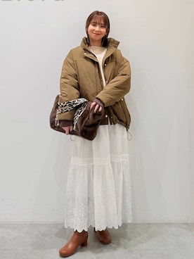 「アイテム（ブーツ）」を使った、mikaxさん（レディース・158cm・40代）の秋コーディネート