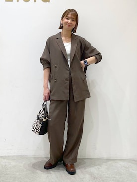 「アイテム（タンクトップ）」を使った、mikaxさん（レディース・158cm・40代）の夏コーディネート