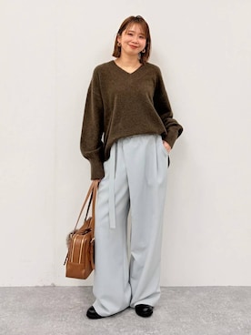 「Elura（エルーラ）のアイテム」を使った、mikaxさん（レディース・158cm）の冬コーディネート