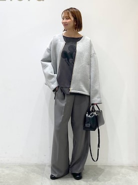 「アイテム（ブルゾン）」を使った、mikaxさん（レディース・158cm・40代）の秋コーディネート