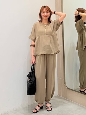 「Elura（エルーラ）のアイテム」を使った、mikaxさん（レディース・158cm）の夏コーディネート