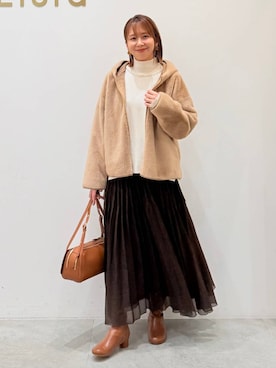 「アイテム（ブルゾン）」を使った、mikaxさん（レディース・158cm・40代）の秋コーディネート