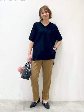 「アイテム（パンプス）」を使った、mikaxさん（レディース・158cm・40代）の夏コーディネート