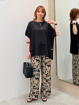 「Elura（エルーラ）のアイテム」を使った、mikaxさん（レディース・158cm）の夏コーディネート