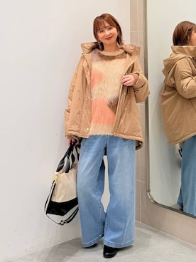 「アイテム（トートバッグ）」を使った、mikaxさん（レディース・158cm・40代）の冬コーディネート