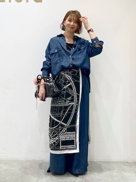 「アイテム（キーホルダー）」を使った、mikaxさん（レディース・158cm・40代）の秋コーディネート